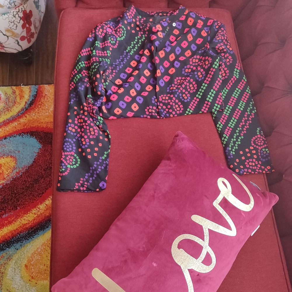 Neon short jacket/polyester shrug